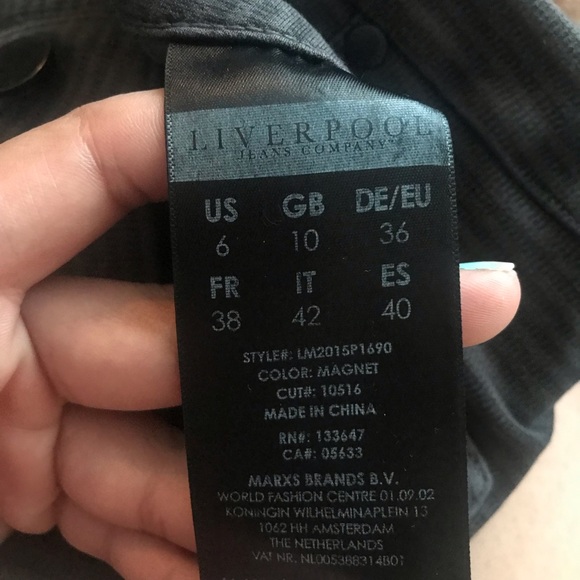 Liverpool striped skinny pants - Picture 4 of 5